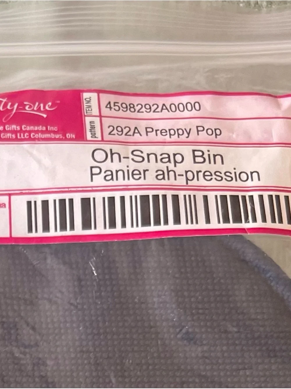 Thirty-One Snap -On Bin - NWT